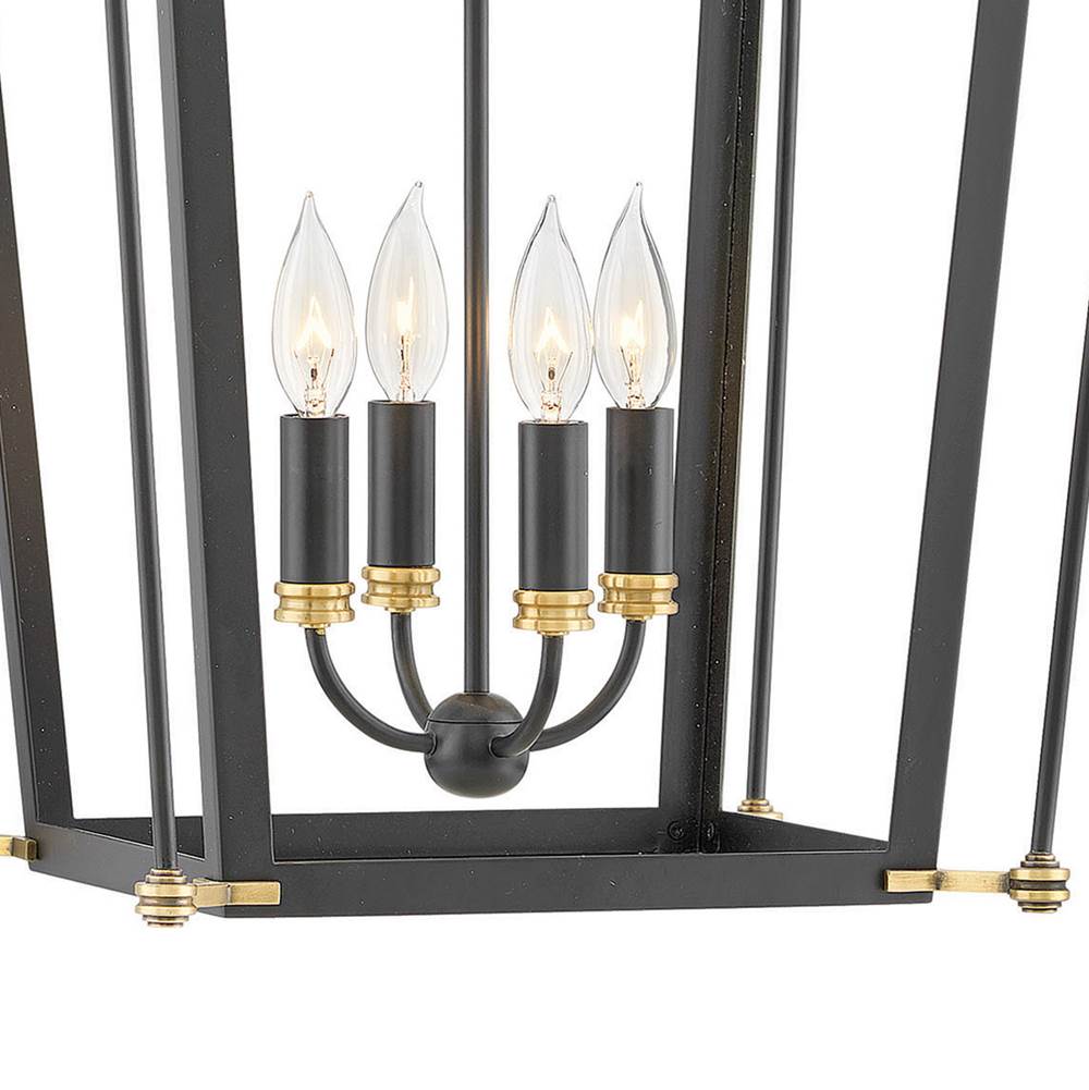 Hinkley Lighting 4057BK Black Small Open Frame Pendant Image 4