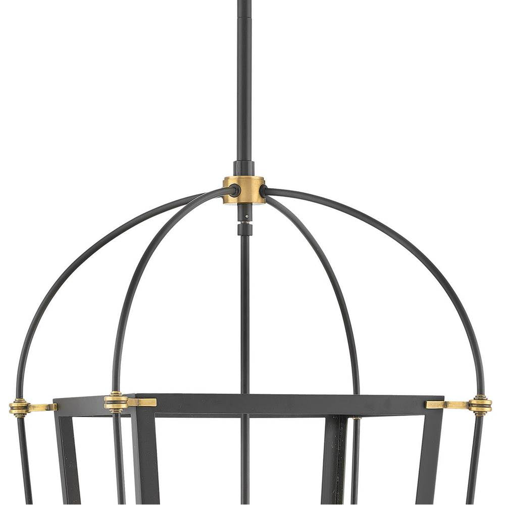 Hinkley Lighting 4057BK Black Small Open Frame Pendant Image 3