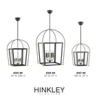 Hinkley Lighting 4057BK Black Small Open Frame Pendant Image 2