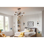 Hinkley Lighting 40692BK Black Two Light Sconce Image 5