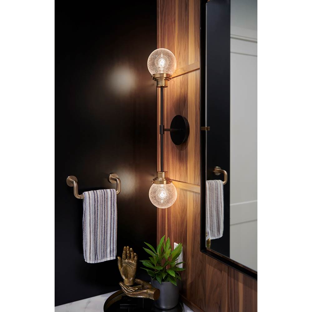 Hinkley Lighting 40692BK Black Two Light Sconce Image 2