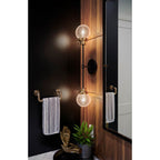 Hinkley Lighting 40692BK Black Two Light Sconce Image 2