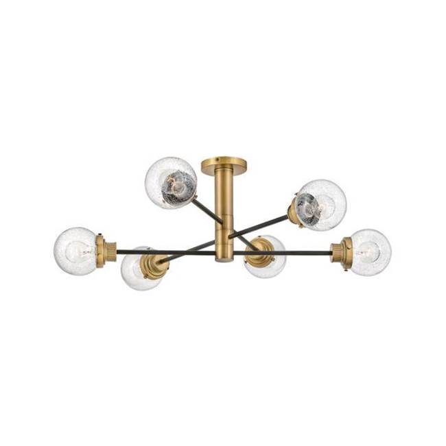 Hinkley Lighting 40696BK Black Extra Large Semi-flush Mount Image 1