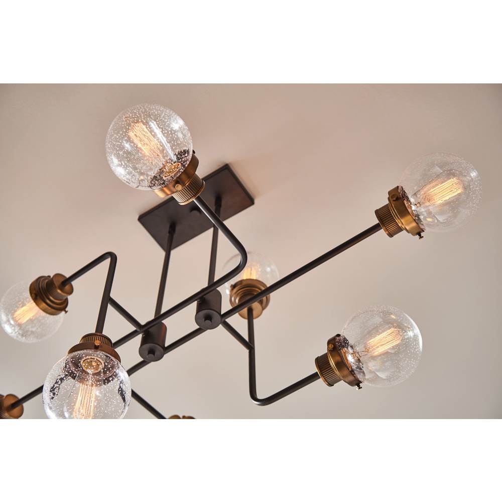 Hinkley Lighting 40698BK Black Eight Light Linear Image 3