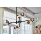 Hinkley Lighting 40698BK Black Eight Light Linear Image 2