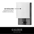 Hinkley Lighting 41011BK Black Single Light Sconce Image 5