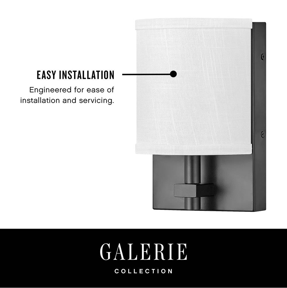 Hinkley Lighting 41011BK Black Single Light Sconce Image 5