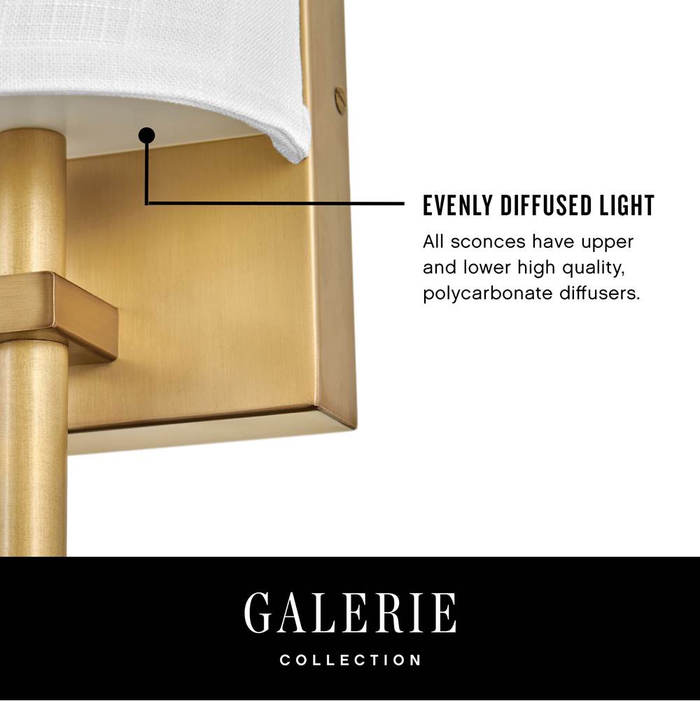 Hinkley Lighting 41011HB Heritage Brass Single Light Sconce Image 6