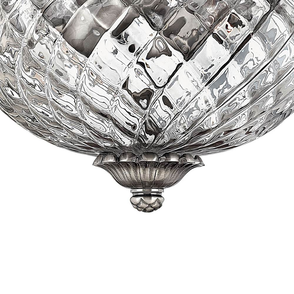 Hinkley Lighting 4102PL Polished Antique Nickel Small Flush Mount Image 3