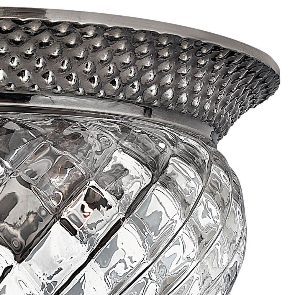 Hinkley Lighting 4102PL Polished Antique Nickel Small Flush Mount Image 2