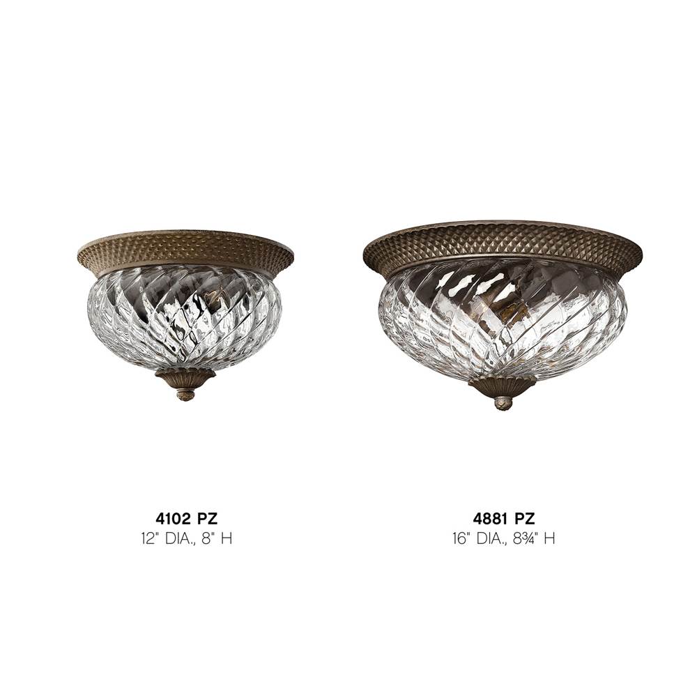 Hinkley Lighting 4102PZ Pearl Bronze Small Flush Mount Image 2