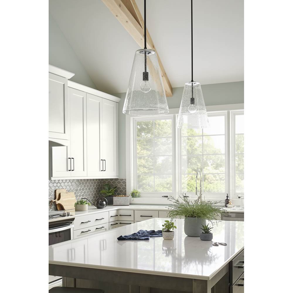 Hinkley Lighting 41047SK Satin Black Medium Pendant Image 3