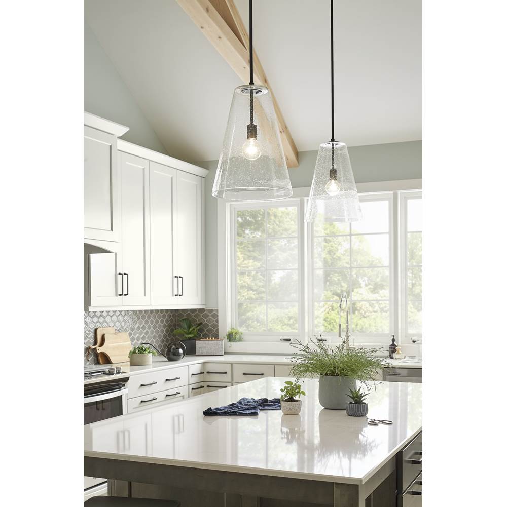 Hinkley Lighting 41047SK Satin Black Medium Pendant Image 2