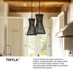 Hinkley Lighting 41267BK Black Medium Pendant Image 3
