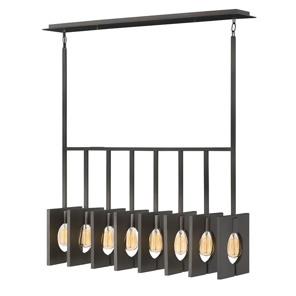 Hinkley Lighting 41315BGR Brushed Graphite Eight Light Linear Image 1