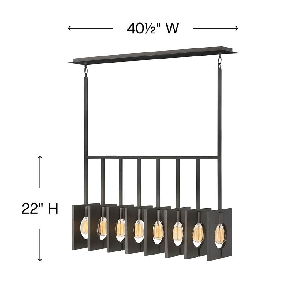 Hinkley Lighting Ludlow Eight Light Linear