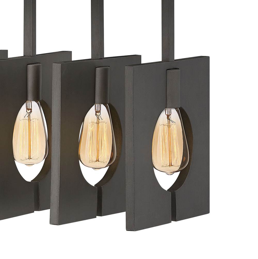 Hinkley Lighting 41315BGR Brushed Graphite Eight Light Linear Image 6