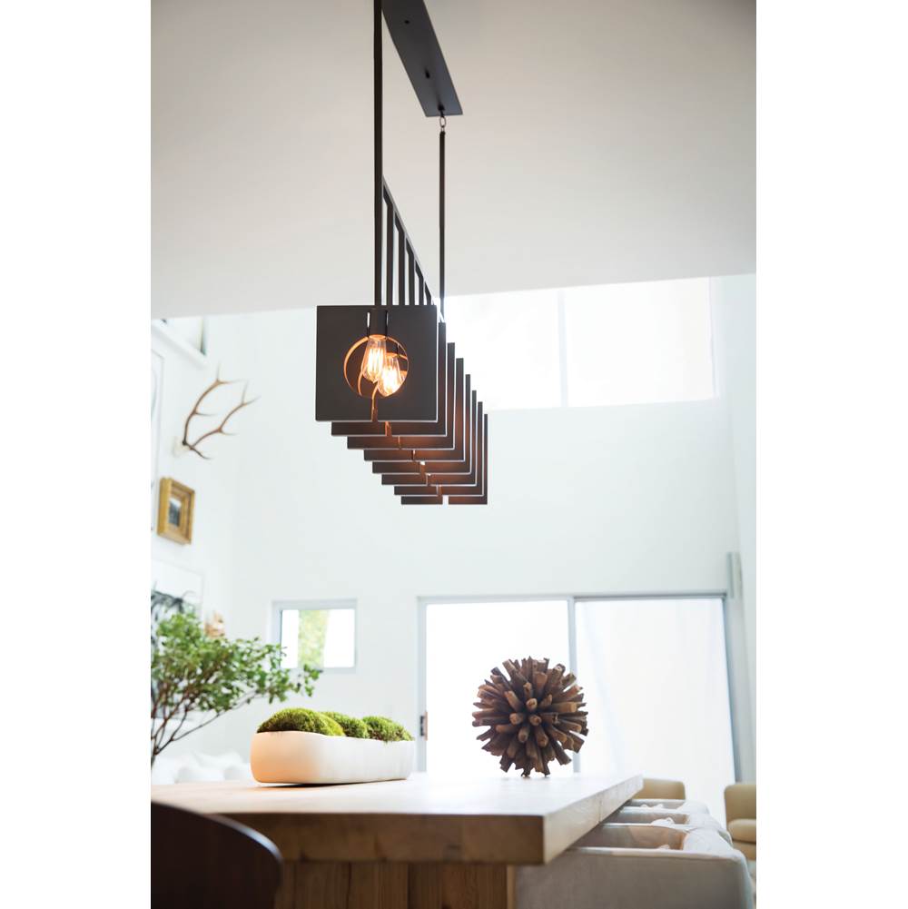 Hinkley Lighting 41315BGR Brushed Graphite Eight Light Linear Image 3