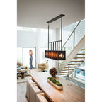Hinkley Lighting 41315BGR Brushed Graphite Eight Light Linear Image 2