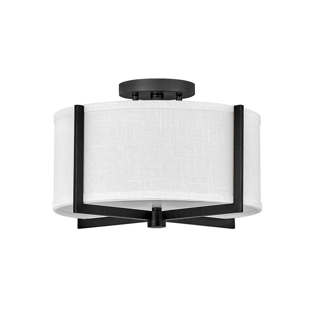 Hinkley Lighting 41706BK Black Small Semi-flush Mount Image 1