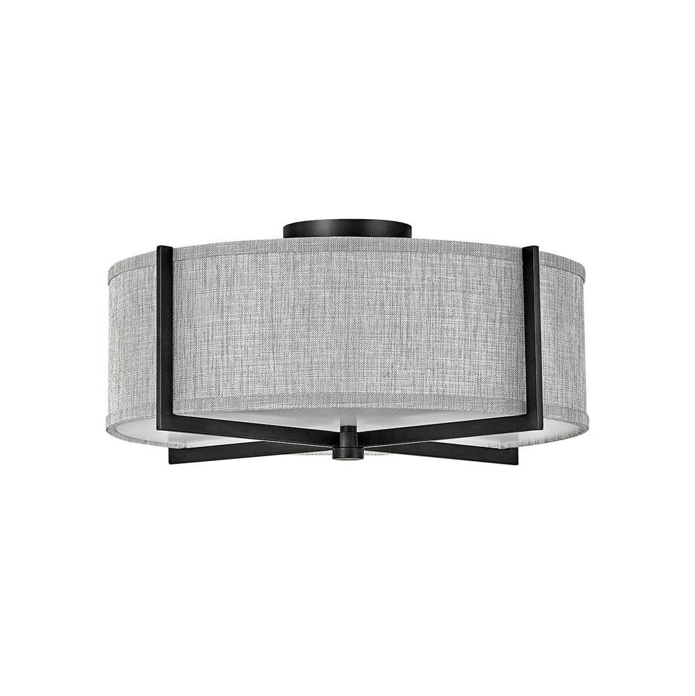 Hinkley Lighting 41707BK Black Medium Semi-flush Mount Image 1