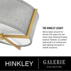 Hinkley Lighting 41707BK Black Medium Semi-flush Mount Image 2