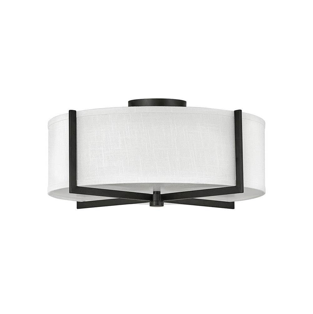 Hinkley Lighting 41708BK Black Medium Semi-flush Mount Image 1
