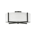Hinkley Lighting 41708BK Black Medium Semi-flush Mount Image 1