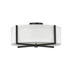 Hinkley Lighting 41708BK Black Medium Semi-flush Mount Image 1