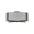 Hinkley Lighting 41709BK Black Large Semi-flush Mount Image 1