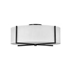 Hinkley Lighting 41710BK Black Large Semi-flush Mount Image 1