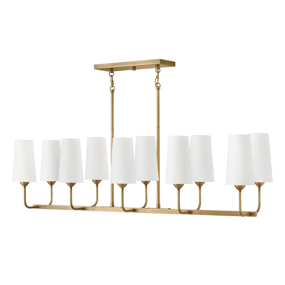 Hinkley Lighting 45005HB Heritage Brass Ten Light Linear Image 6