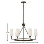 Hinkley Lighting 45006BX Black Oxide Medium Single Tier Pendant Image 3