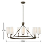 Hinkley Lighting 45009BX Black Oxide Medium Single Tier Pendant Image 3