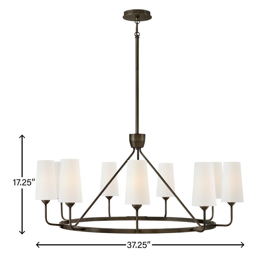 Hinkley Lighting 45009BX Black Oxide Medium Single Tier Pendant Image 3