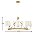 Hinkley Lighting 45009HB Heritage Brass Medium Single Tier Pendant Image 3