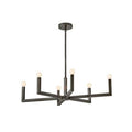 Hinkley Lighting 45048BX Black Oxide Six Light Linear Image 1
