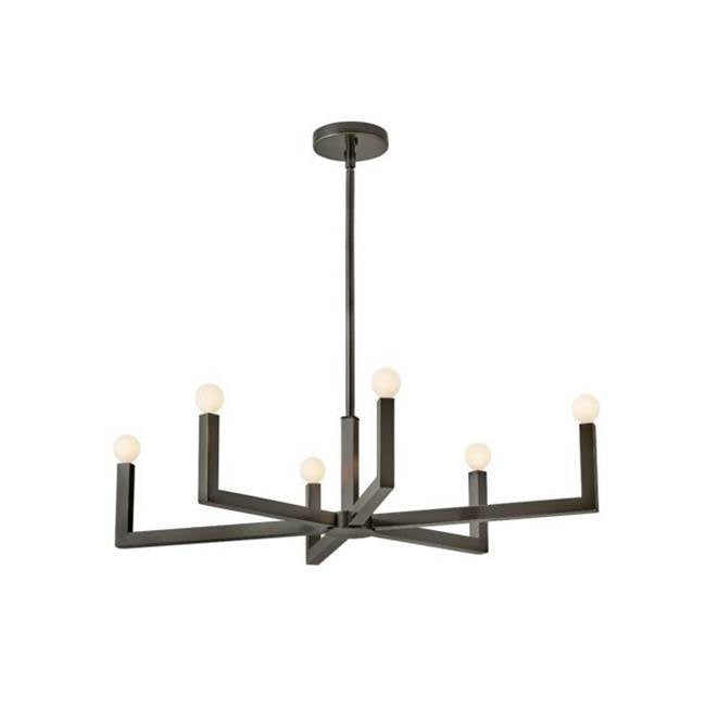 Hinkley Lighting 45048BX Black Oxide Six Light Linear Image 1