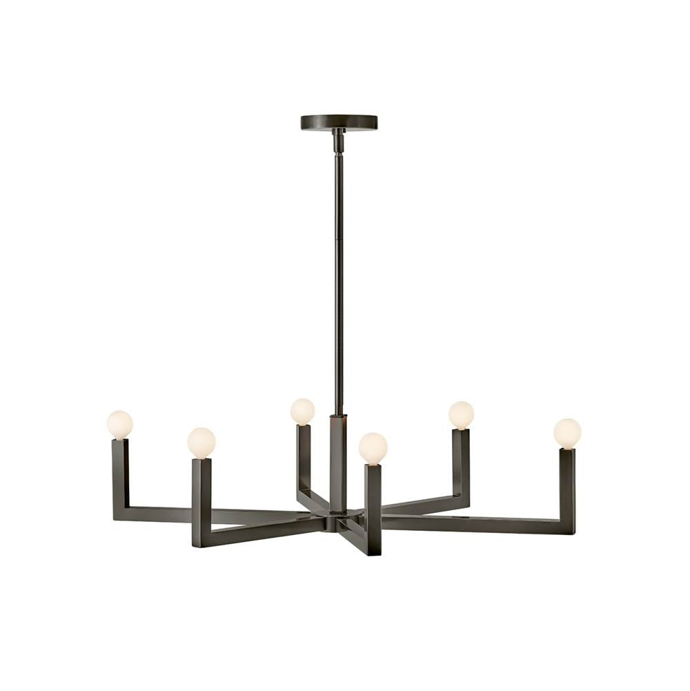 Hinkley Lighting 45048BX Black Oxide Six Light Linear Image 4