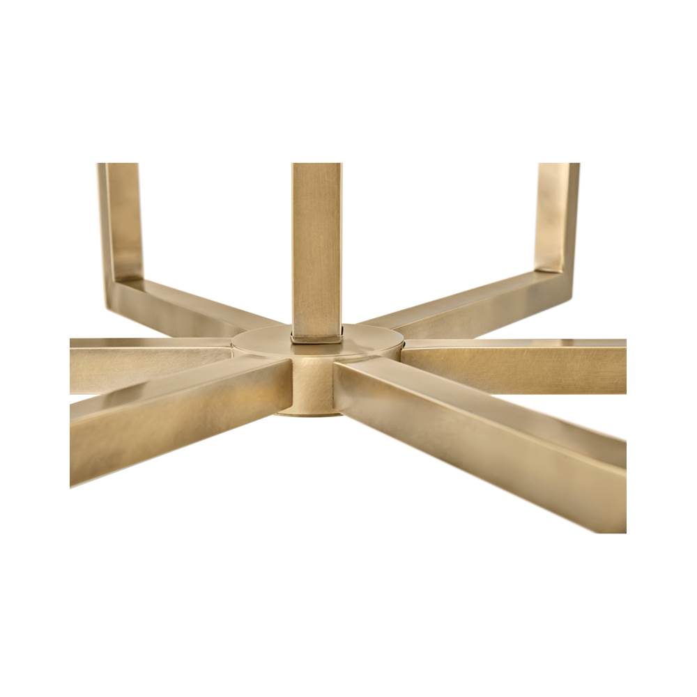 Hinkley Lighting 45048HB Heritage Brass Six Light Linear Image 4