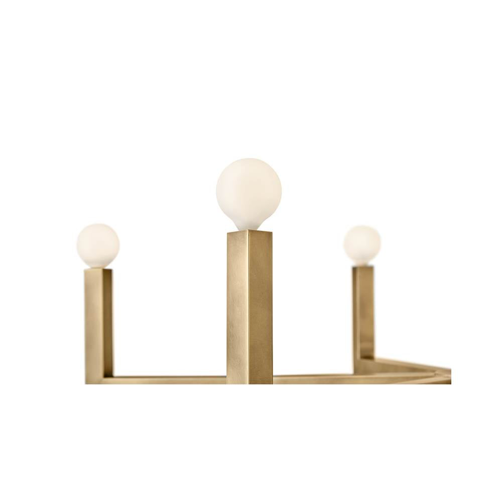 Hinkley Lighting 45048HB Heritage Brass Six Light Linear Image 2