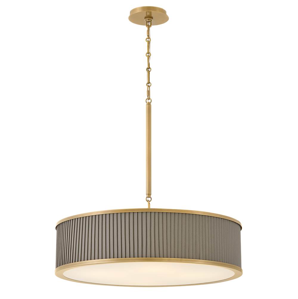 Hinkley Lighting 45055HB Heritage Brass Medium Drum Chandelier Image 1