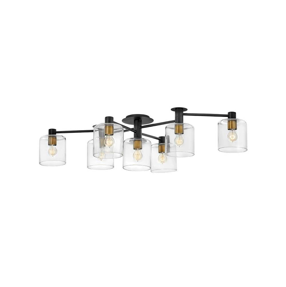 Hinkley Lighting 4513BK Black Extra Large Semi-flush Mount Image 1