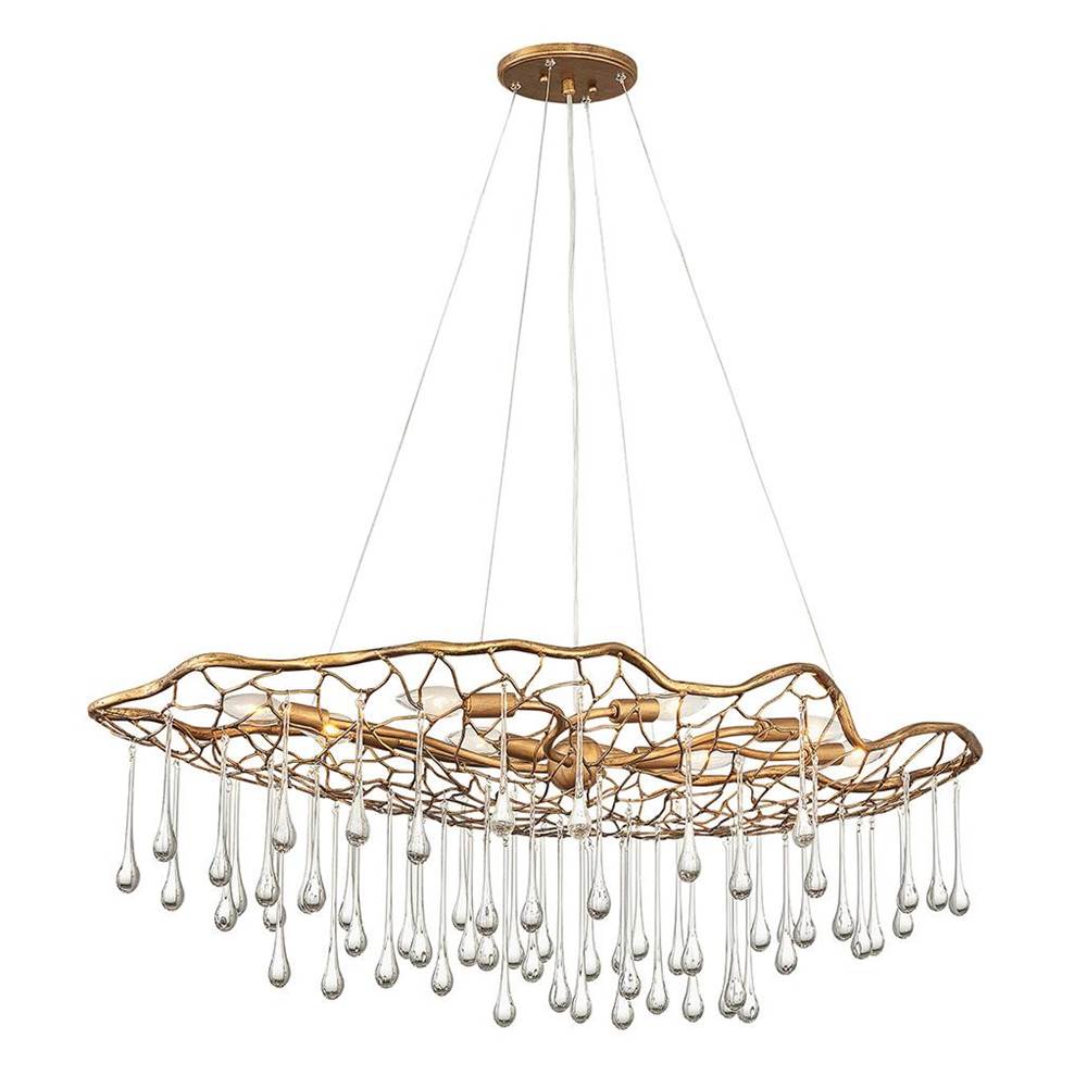 Hinkley Lighting 45308BNG Burnished Gold Eight Light Linear Image 1