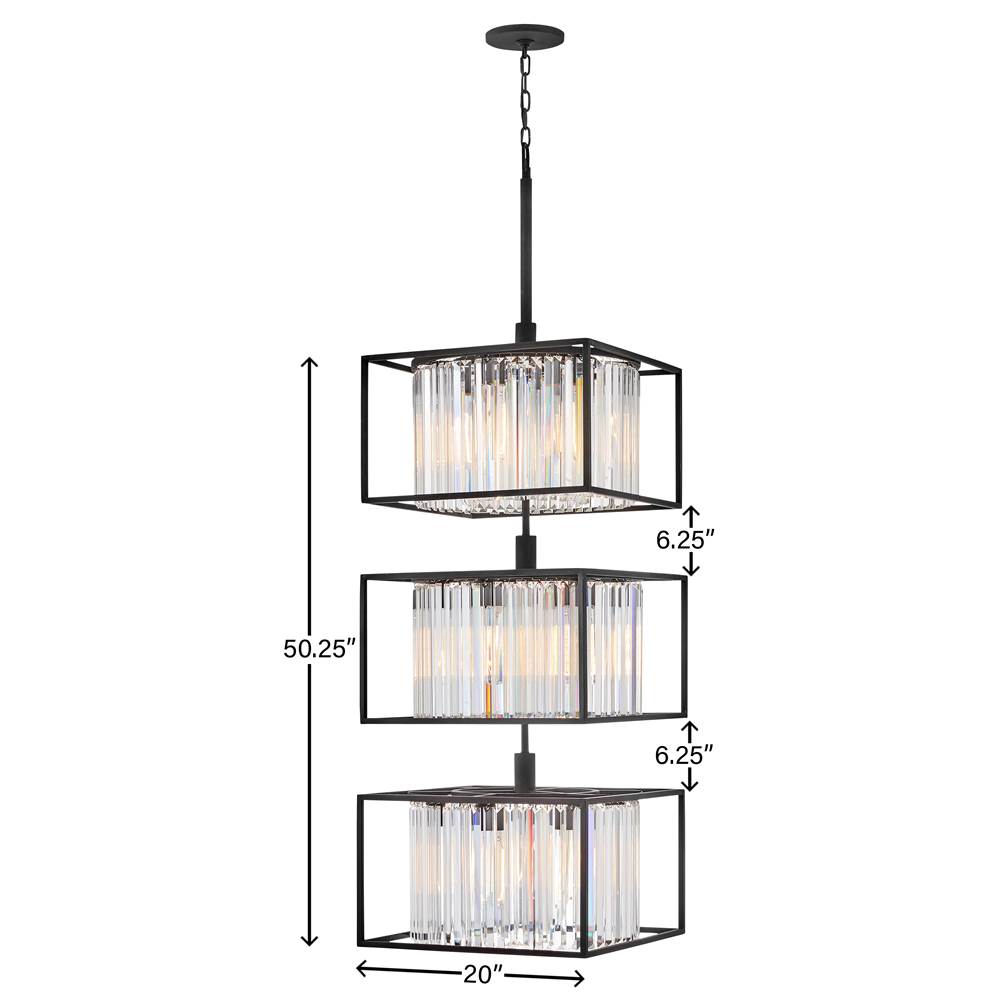Hinkley Lighting 4558BK Black Extra Large Multi Tier Image 2