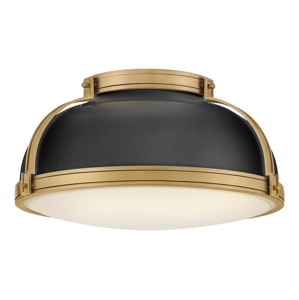 Hinkley Lighting 46353BK-LCB Black Medium Flush Mount Image 1