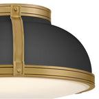 Hinkley Lighting 46353BK-LCB Black Medium Flush Mount Image 5