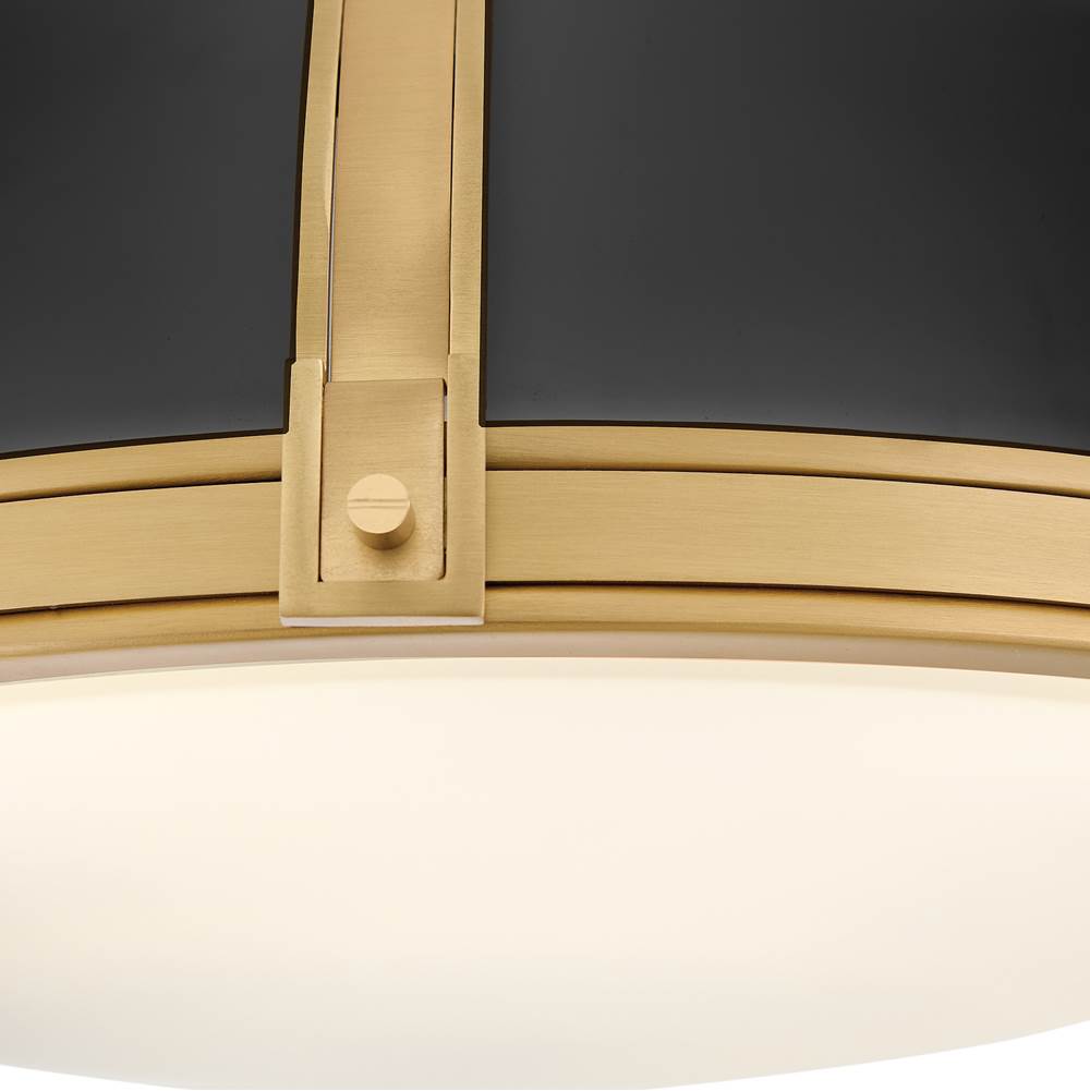Hinkley Lighting 46353BK-LCB Black Medium Flush Mount Image 4