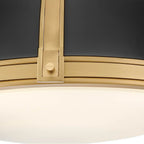 Hinkley Lighting 46353BK-LCB Black Medium Flush Mount Image 4
