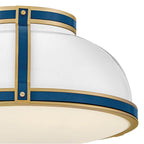 Hinkley Lighting 46353GW-LCB Gloss White Medium Flush Mount Image 5